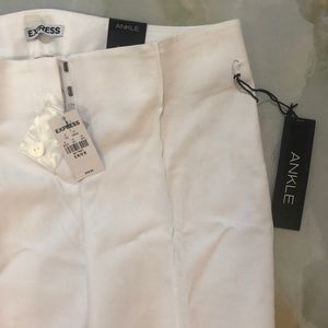 Express White Ankle Pants